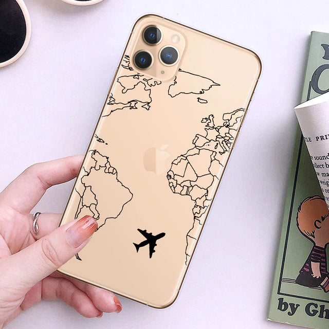 Funda para móvil viajera Iphone corazón