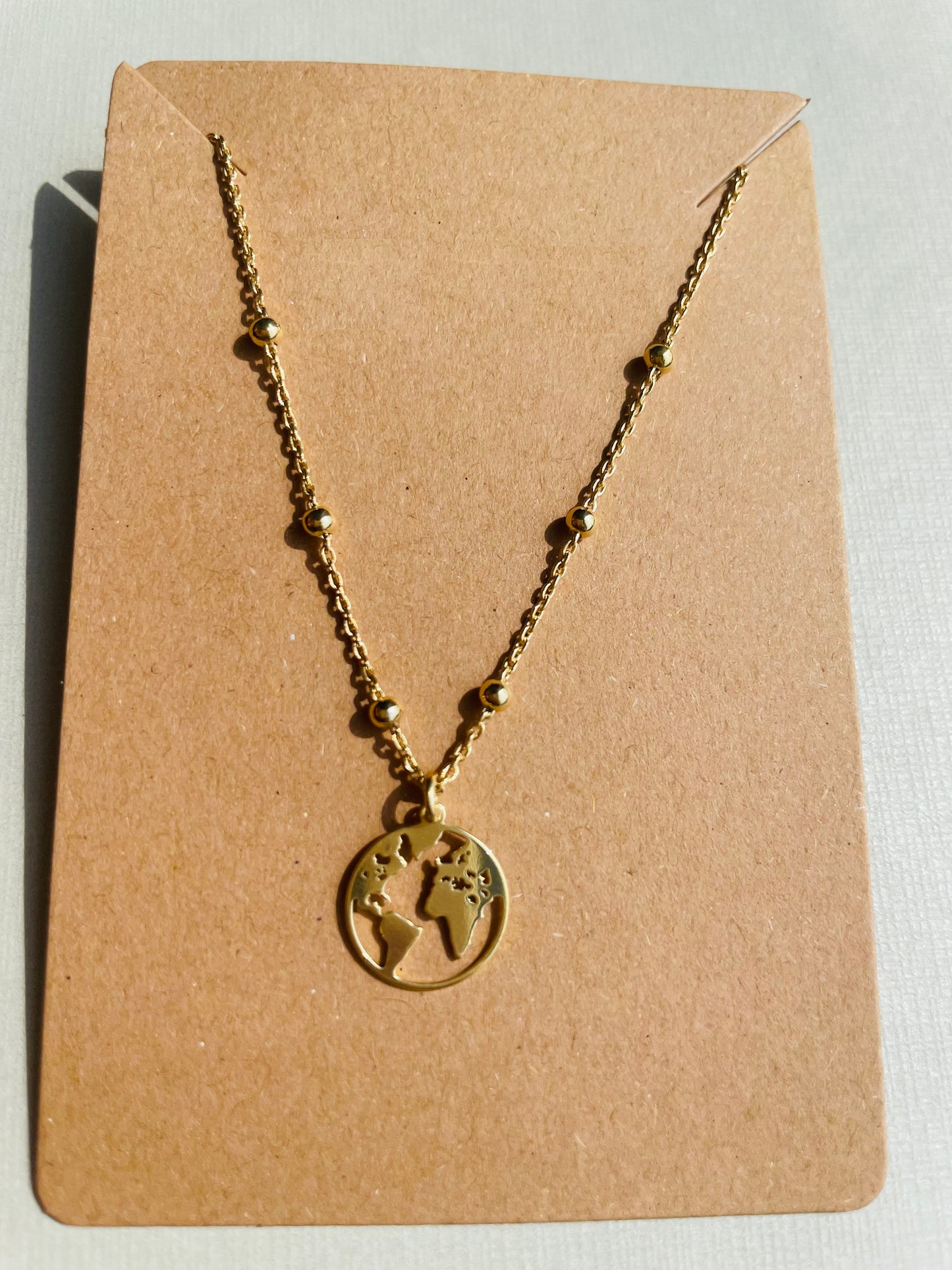 Pulsera en plata de ley. MAPA MUNDI. (Baño de oro)